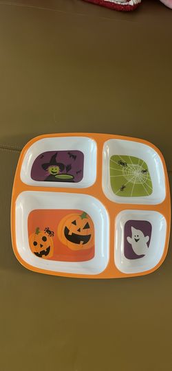 Vintage melamine Halloween plate