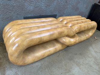 Exceptional sculptural organic bench / console, approximately 60”× 18”× 15”