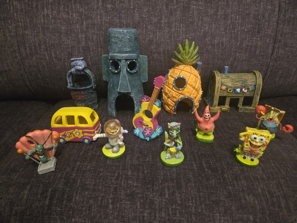 Spongebob Assorted Aquarium Ornaments