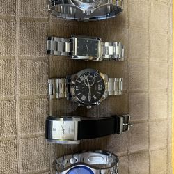 Used Bundle Of 5 Men’s Watches 