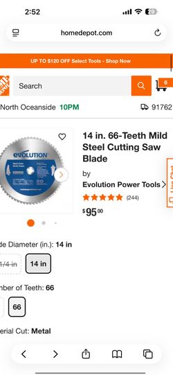 14” evolution steel blades