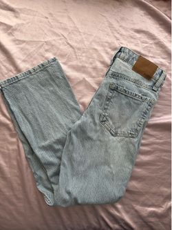 Light blue low rise, Aeropostale jeans with rips