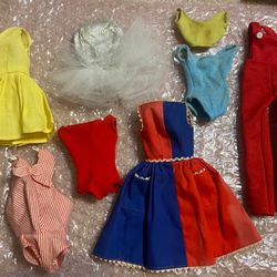 Barbie Doll Lot Vintage Clothes 