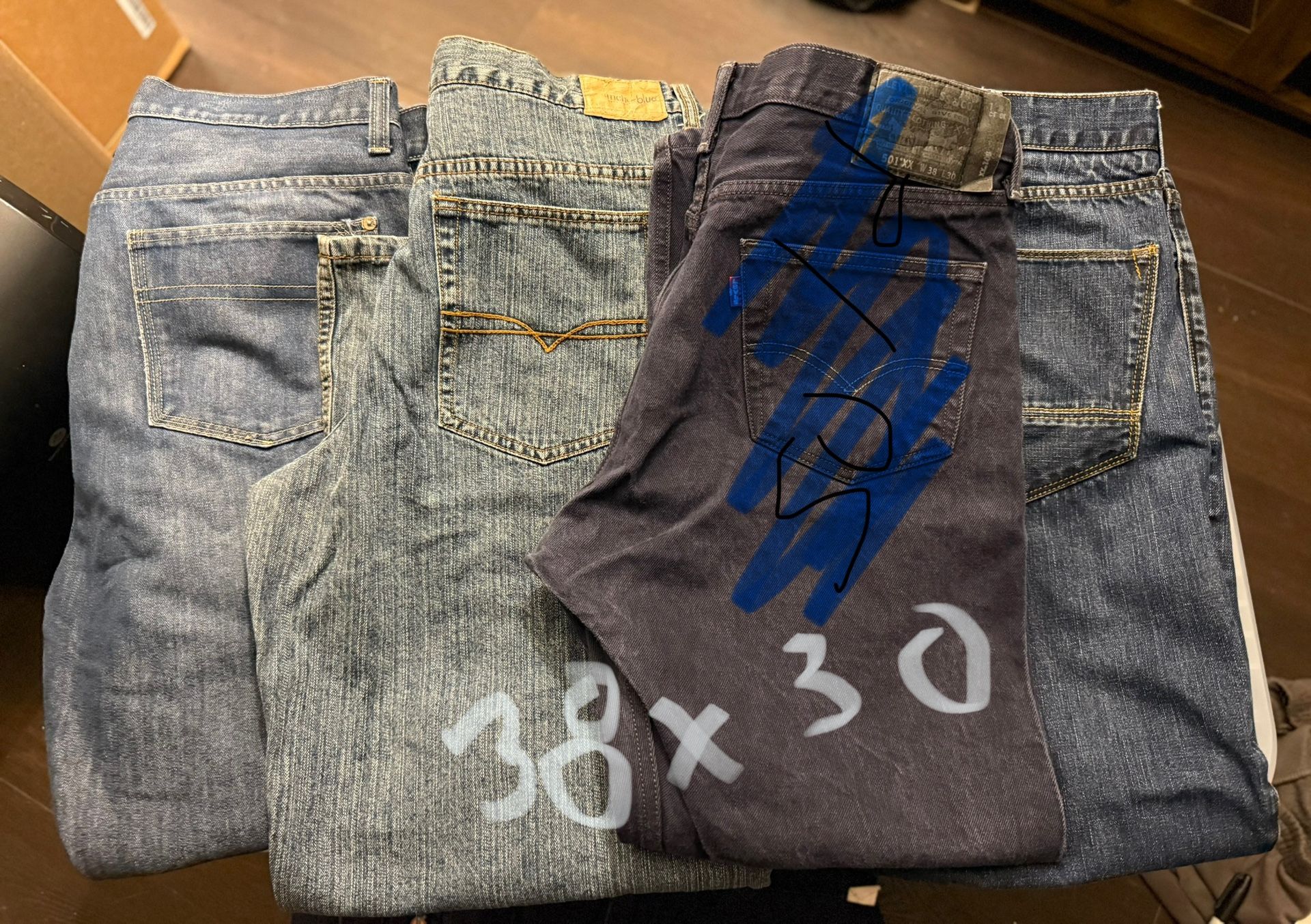 Men’s Jean Size 38x30 ($5 Each)