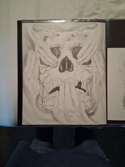 Prison art done by inmate anarchy Inmate