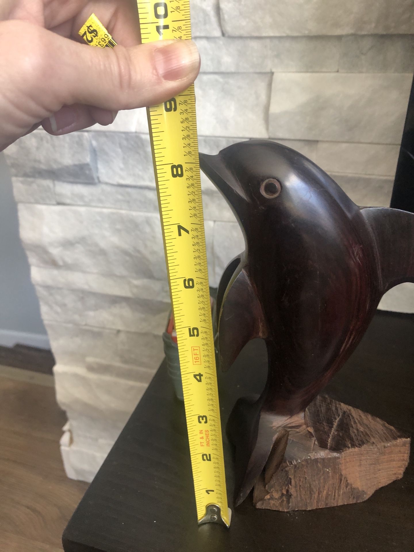 Dolphin : Wooden Figure