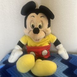 24" Vintage 1986 Worlds of Wonder Talking Mickey Mouse Show Plush