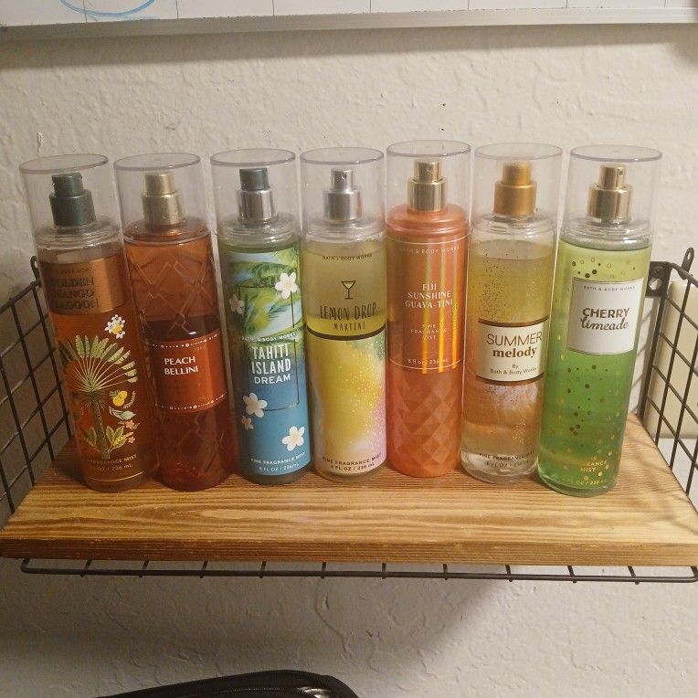 Bath And Body Works Fragrance Spray $8 Each