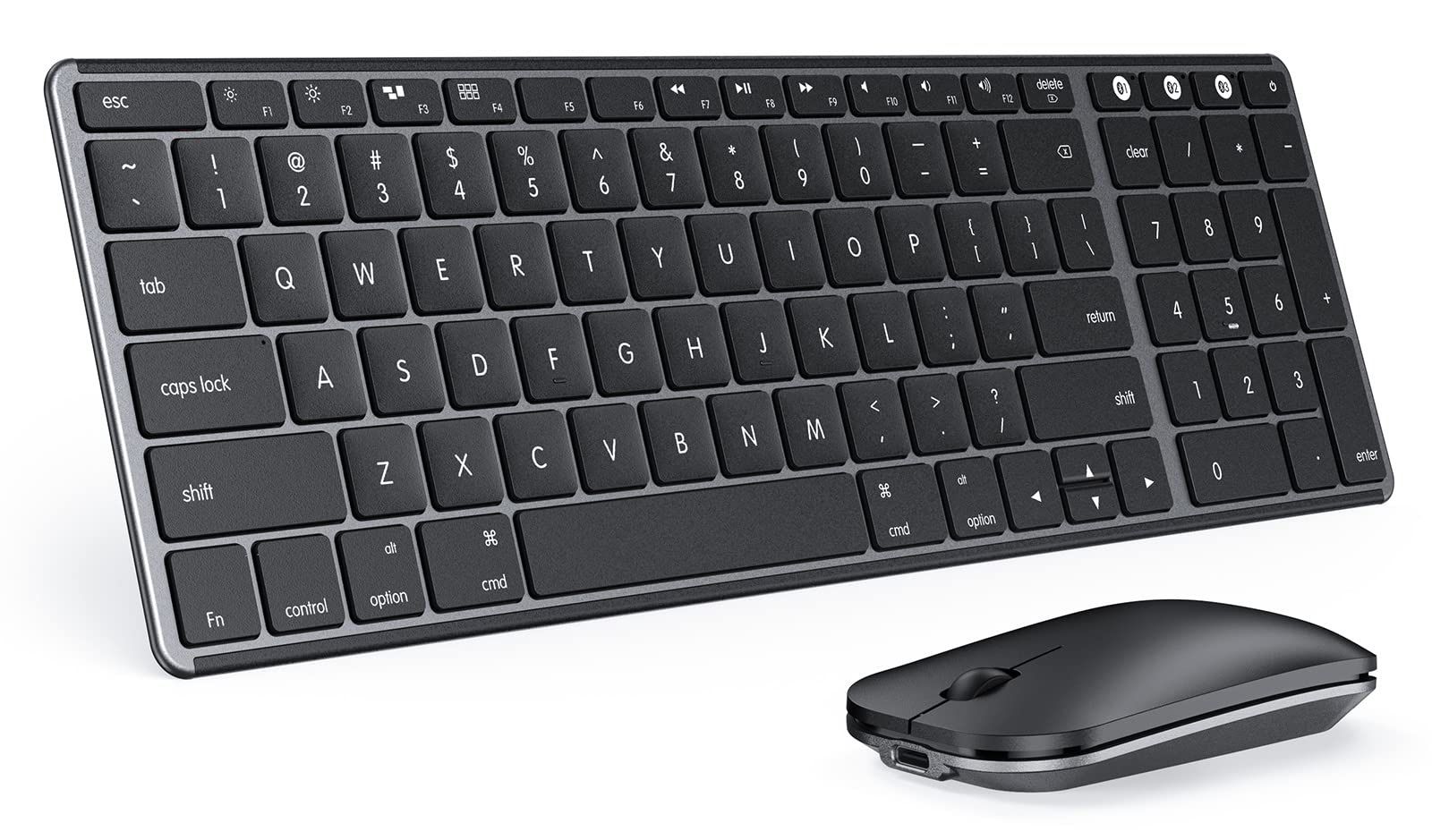 Seenda Bluetooth Keyboard And Mouse For Mac - Space Gray