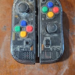 Custom Clear Nintendo Switch Joy-Con Controllers