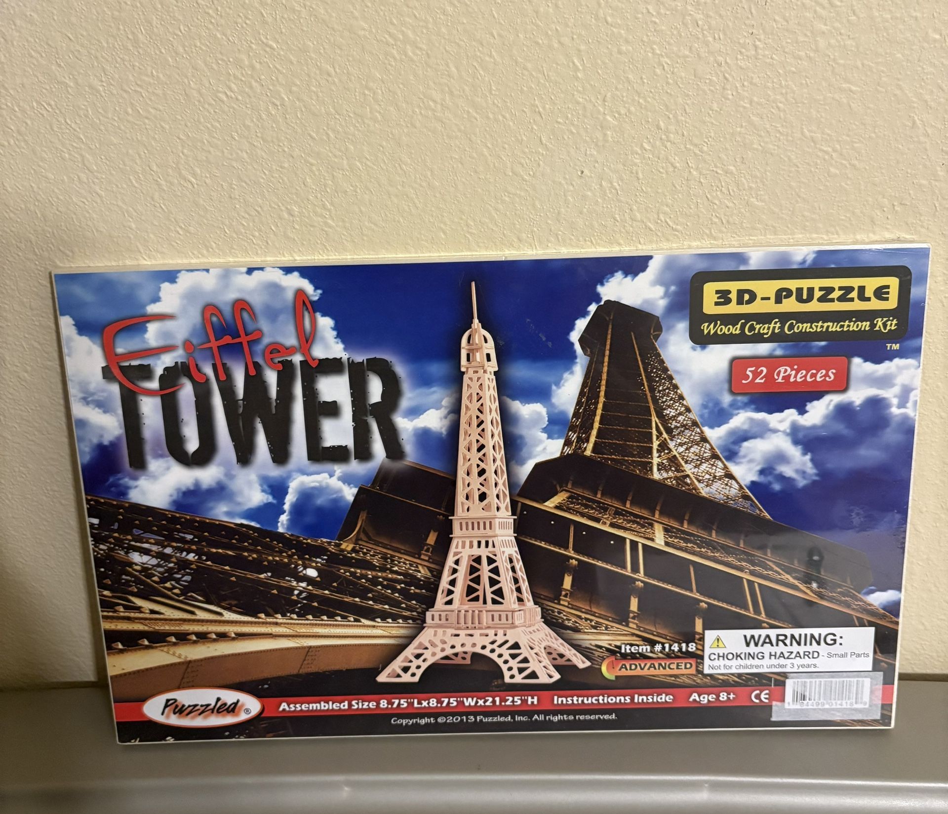 Eiffel Tower 3D-Puzzle 52 Pieces Advanced