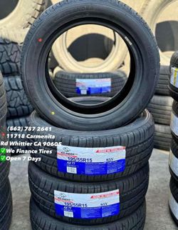 195/55R15 Atlander Set of Tires Installed and Balanced Set de Llantas Nuevas Instaladas y Balanceadas