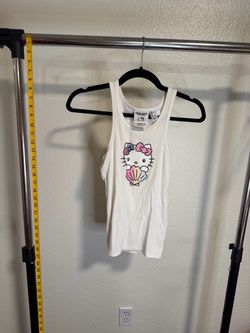 Hello Kitty & Friends Forever 21 Seashell Rhinestone Tank Top – Size Small