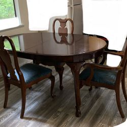 Oval Dining Kitchen Table Four Chairs 