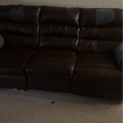 Brown Leather Couched 