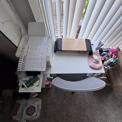 Desk And Ergonomic Office Chair (Can Be Sold Separately 