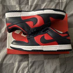 Size 10 - Nike Dunk Low Retro “NavyRed”