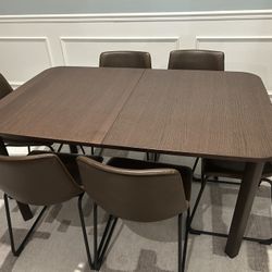 IKEA Strandtorp Extendable dining Table W/ (6) Chairs