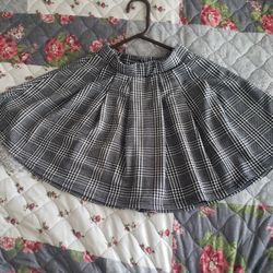 Plaid Skirt Small