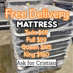 New Mattresses  Twin mattress Full mattress Queen mattress  King mattress  Colchones nuevos  Beds 