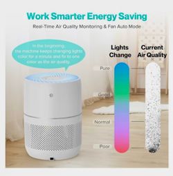 HIMOX Air Purifier H13 True HEPA Remove 99.97% Smoke Pet Dander H08 - White• Retails $99.99