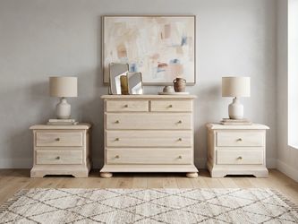 Light Wood Dresser and Nightstand Set