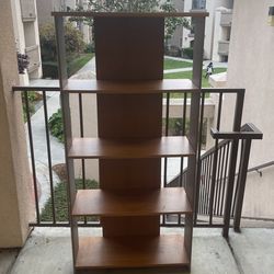 wooden shelf