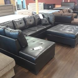 New Sectional Sofa With Genuine Bonded Leather