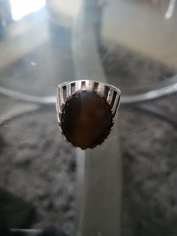 Silver Tigerseye Ring
