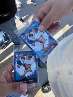 Dodgers One Piece night card