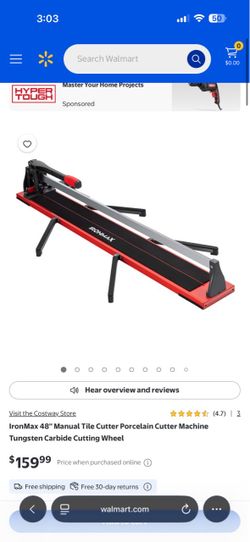 48” Manual tile cutter
