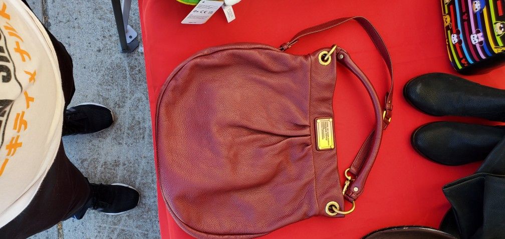 Marc By Marc Jacobs Red Leather Handbag