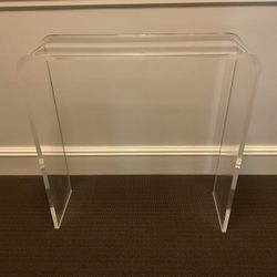 Lucite Waterfall Console Table