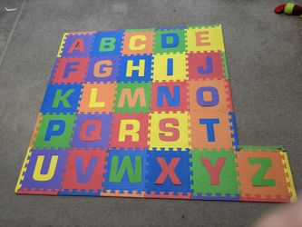 Alphabet play foam mat