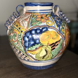 ✨ Hand-Painted Mexican Talavera Style Pot ✨