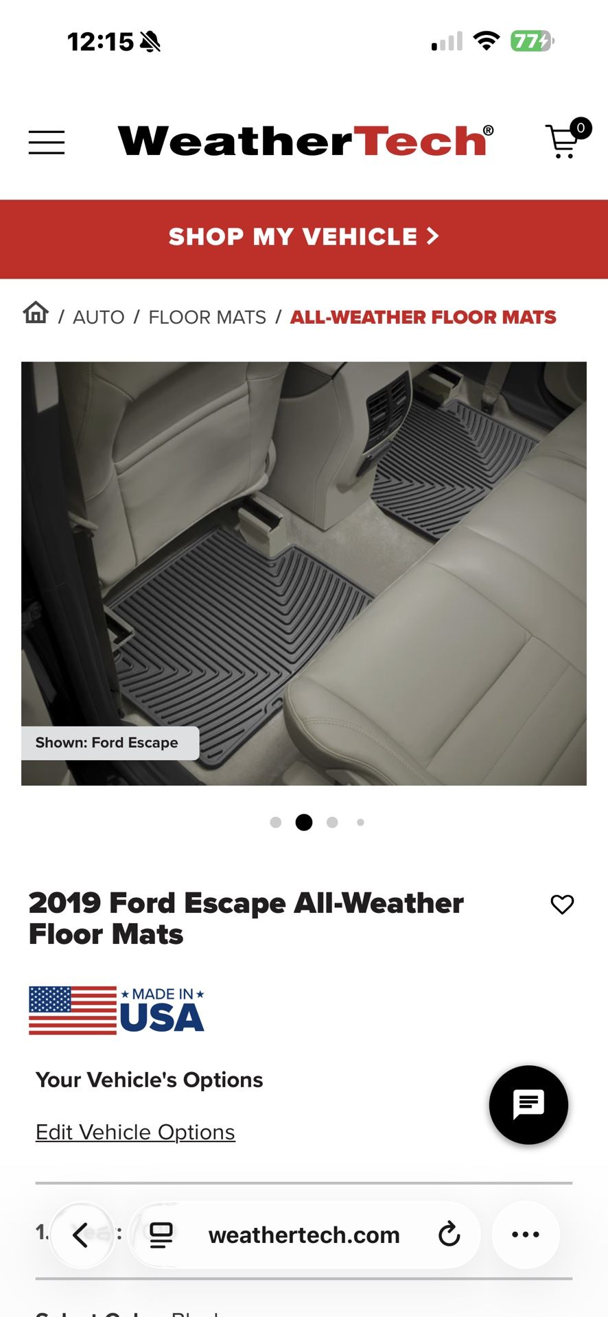 Back row Floor Mats For Ford Escape