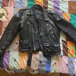 Vintage Wilson Leather Motorcycle Jacket 