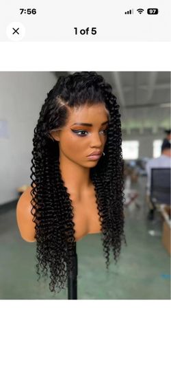 Black Deep Wave Lace Front Wig