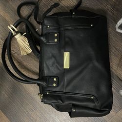 Black Leather Handbag