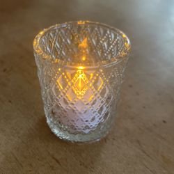 144pc Votive Candle Holders /Flameless Candles