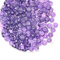 Lot Of Amethyst Donut Beads 