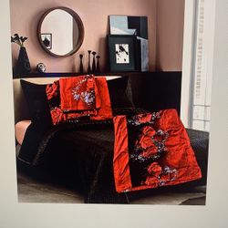 Kīnğ Size Thin Red Bed Spread
