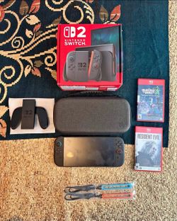 Nintendo switch 2 with games