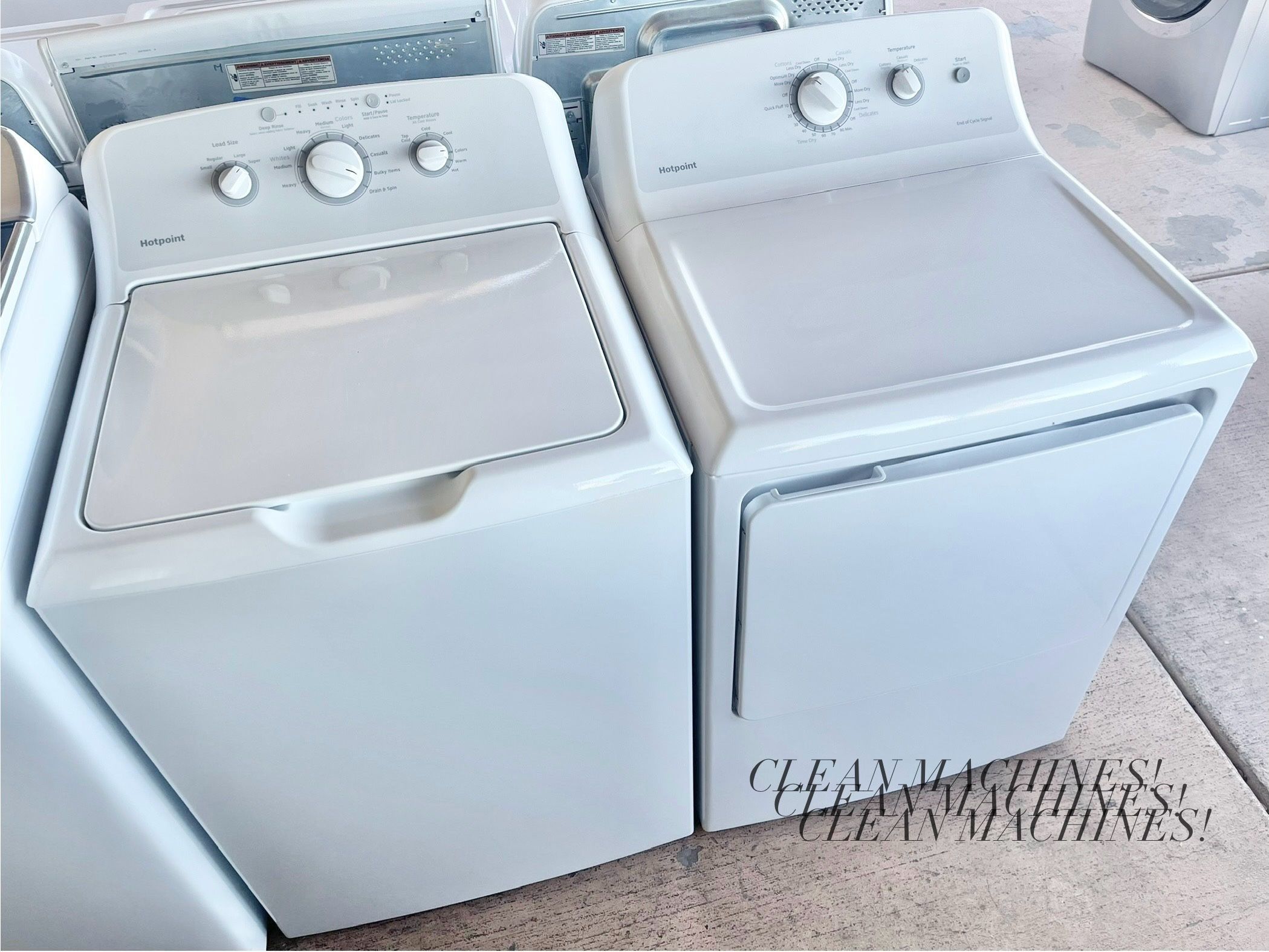 Hotpoint Washer And Electric Or Gas Dryer 90 Day Warranty Some Delivery