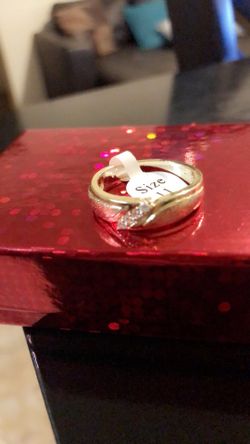 Wedding band gold plated