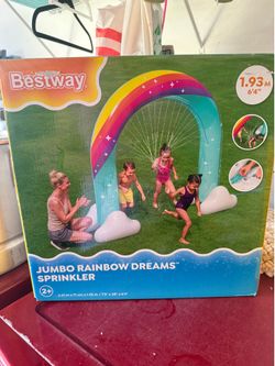 Jumbo rainbow dreams sprinkler & popcorn mat 🍿 🌈