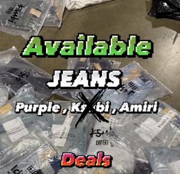 Purple and amiri Jeans
