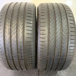 V623  285 40 20 108W  Continental  EcoContact 6Q   2 Used Tires 70% Life 