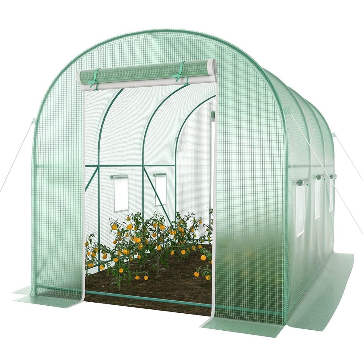 Walk-in Greenhouse, 10x7x7 FT Heavy Duty Tunnel Green House for Outdoors Gardening Plants