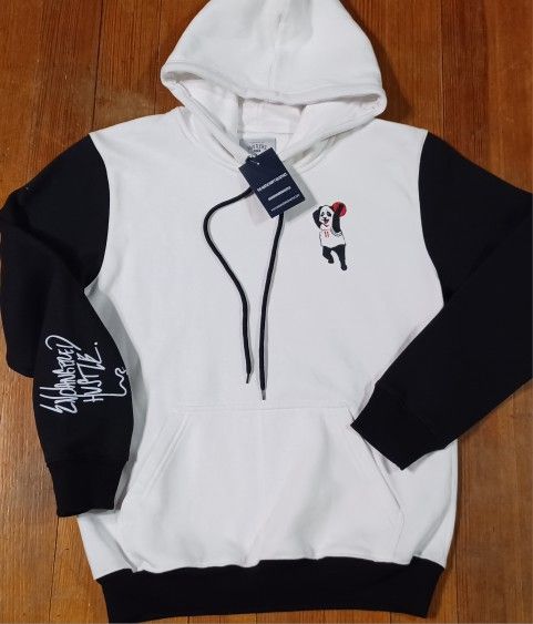 Men's Size Small New Tags HUSTLER GEAR white Hoodie Black
